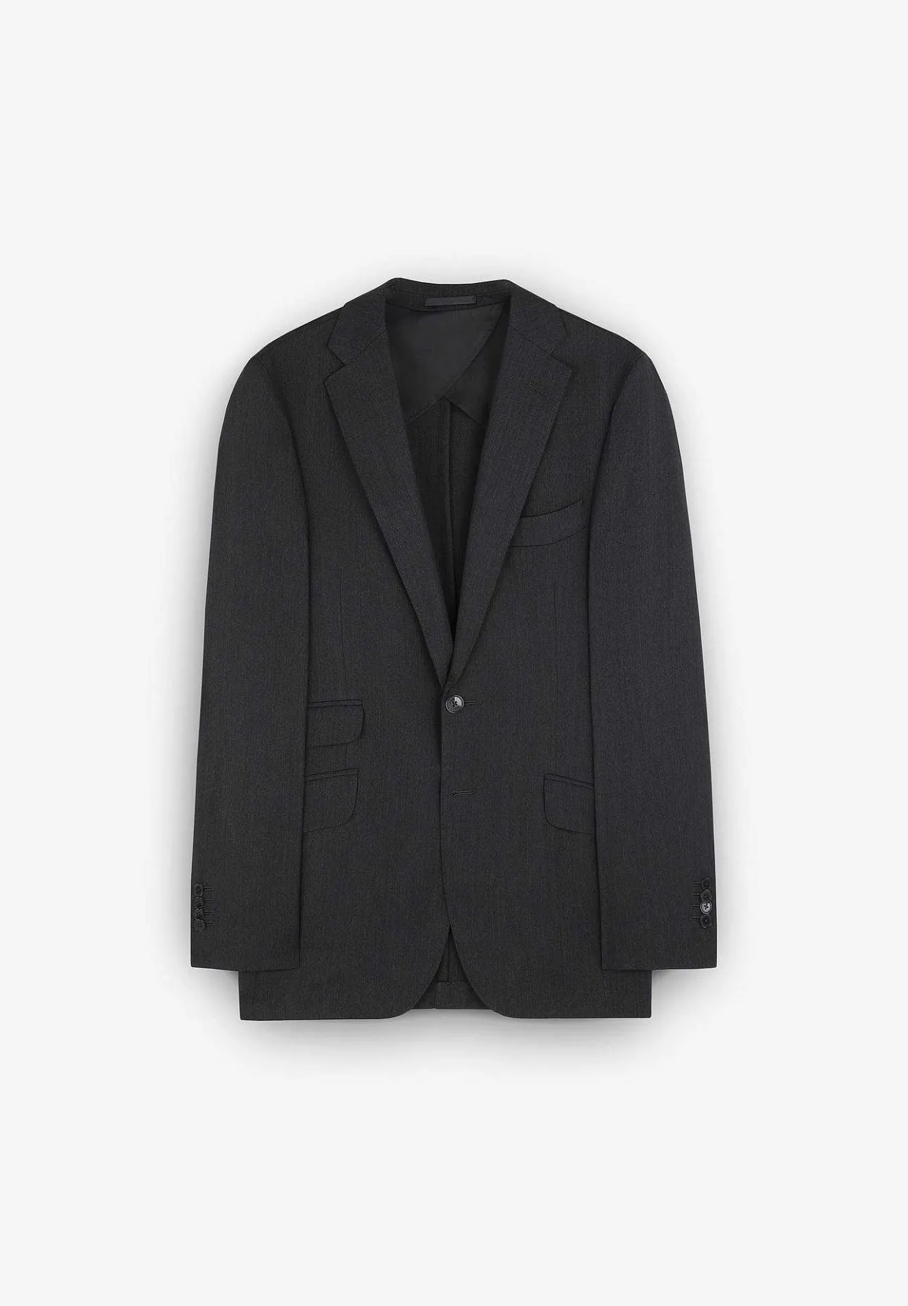 Scalpers Suits<Gray Wool Structured Suit