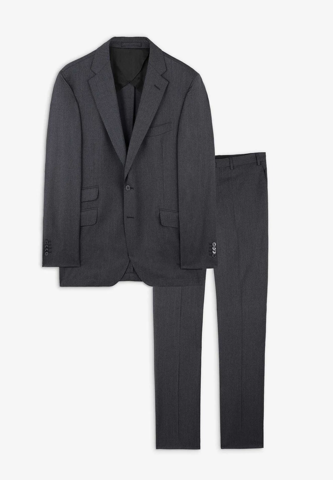 Scalpers Suits<Gray Wool Structured Suit