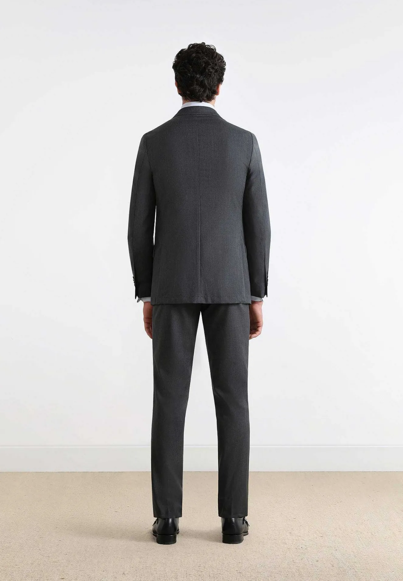 Scalpers Suits<Gray Wool Structured Suit