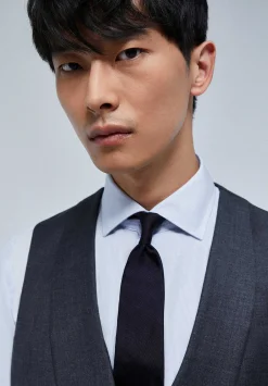 Scalpers Suits<Gray Wool Three Piece Jacket