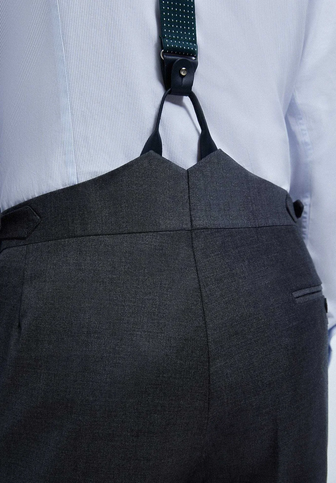Scalpers Suits<Gray Wool Three Piece Jacket