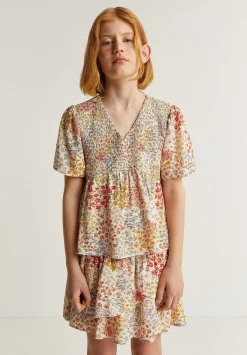 Scalpers Shirts<Honeycomb Flower Blouse
