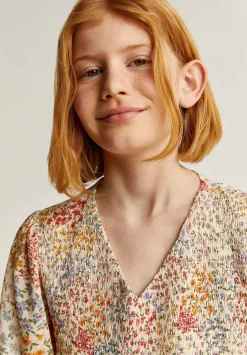 Scalpers Shirts<Honeycomb Flower Blouse