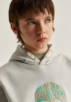 Scalpers Sweatshirts<Hooded Sweatshirt With Decorative Laces
