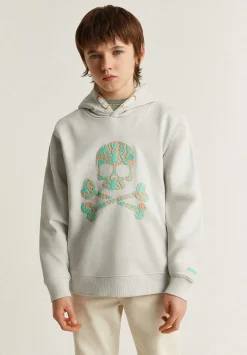 Scalpers Sweatshirts<Hooded Sweatshirt With Decorative Laces