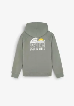 Scalpers Sweatshirts<Hooded Sweatshirt With Neck Detail