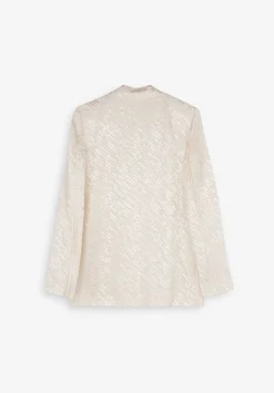 Scalpers Blazers And Vests<Jacquard Blazer With Braided Strip Detail