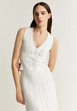 Scalpers T-Shirts And Tops<Knitted Top With Studs Detail