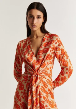 Scalpers Dresses<Knot Ethnic Midi Dress