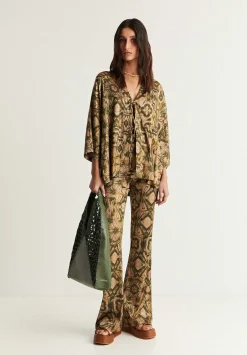 Scalpers Shirts<Lace Kimono Blouse