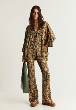 Scalpers Shirts<Lace Kimono Blouse