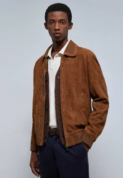 Scalpers Jackets And Jackets<Leather Bomber Jacket