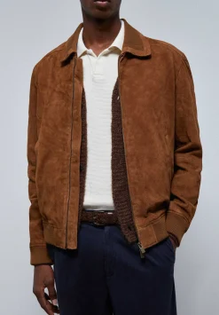 Scalpers Jackets And Jackets<Leather Bomber Jacket