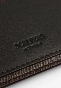 Scalpers Wallets And Card Holders<Leather Card Holder With Contrast Detail