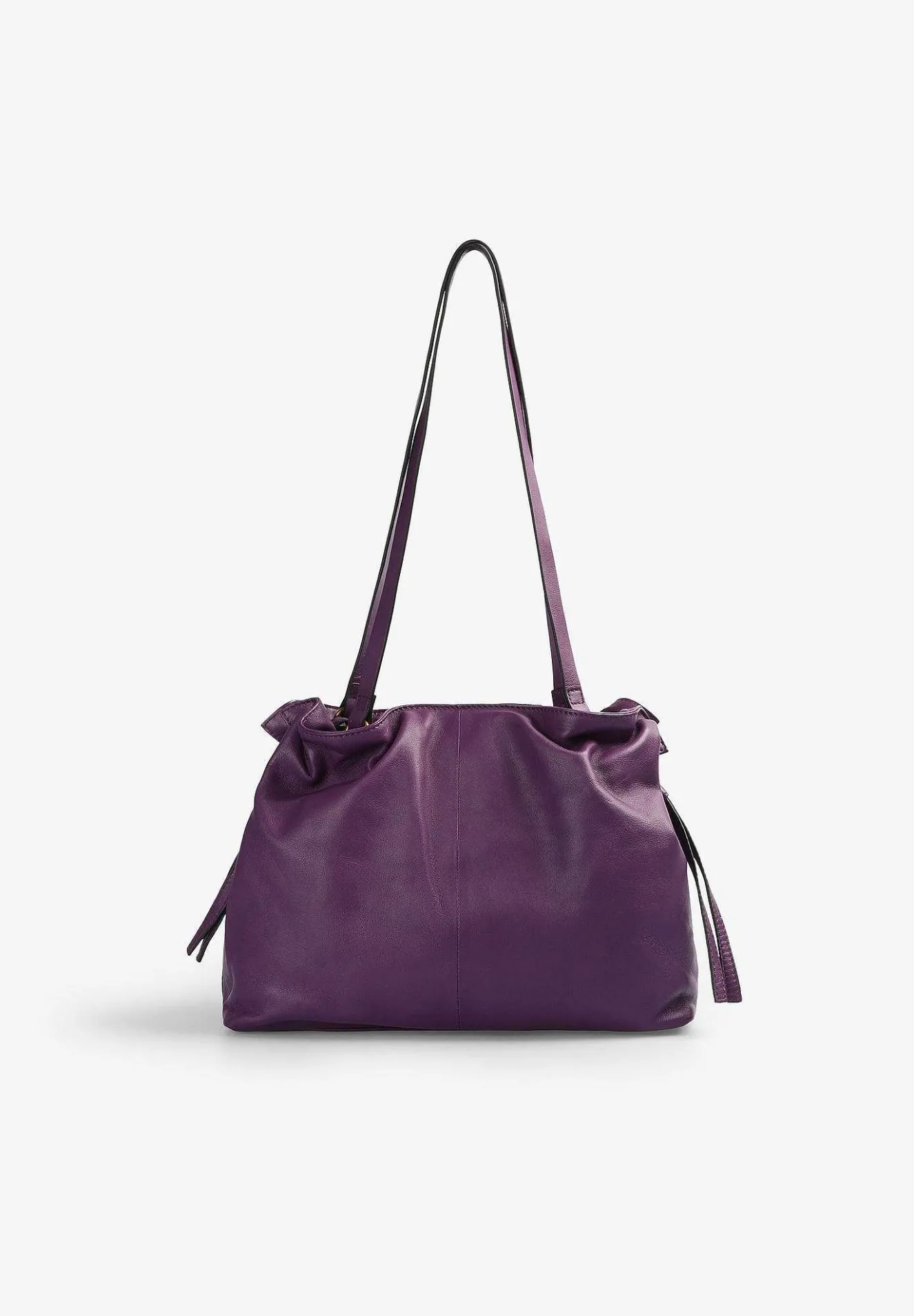 Scalpers Fur<Leather Shoulder Bag Gathered Details