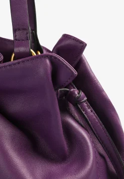 Scalpers Fur<Leather Shoulder Bag Gathered Details