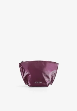 Scalpers Makeup Bag<Logo Metallic Nylon Toiletry Bag
