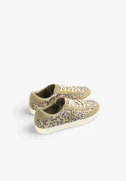 Scalpers Footwear<Low Top Sneaker Skull Animal Print