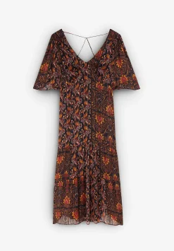 Scalpers Dresses<Lurex Midi Dress With Back Detail