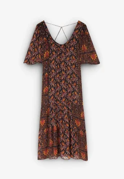 Scalpers Dresses<Lurex Midi Dress With Back Detail