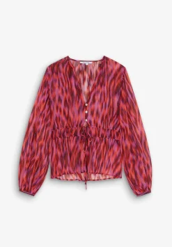 Scalpers Shirts<Lurex Printed Blouse