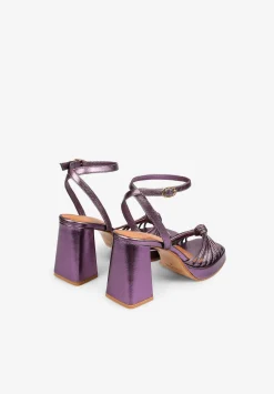 Scalpers Sandals<Metallic Heeled Sandals Knot