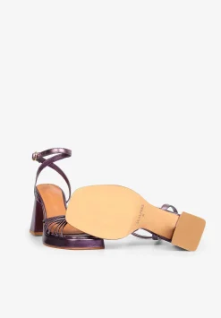 Scalpers Sandals<Metallic Heeled Sandals Knot