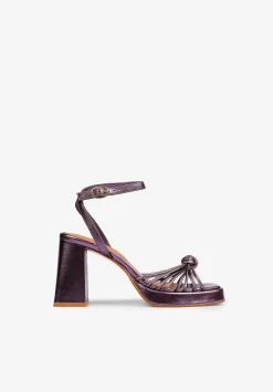 Scalpers Sandals<Metallic Heeled Sandals Knot
