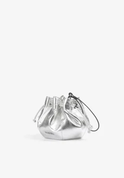 Scalpers Fur<Metallic Leather Bucket Bag