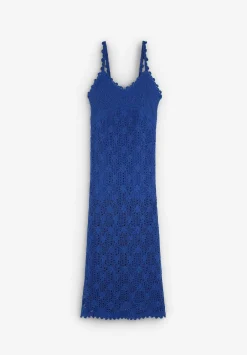 Scalpers Dresses<Midi Crochet Dress With Straps