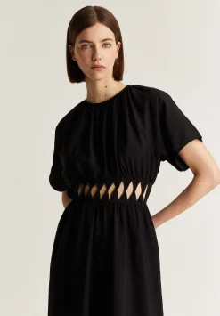 Scalpers Dresses<Midi Dress With Waist Slits