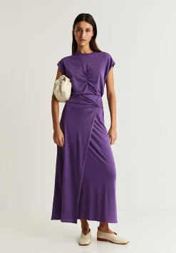 Scalpers Skirts<Midi Skirt With Knot Detail