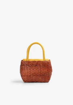 Scalpers Fur<Mini Braided Leather Bag