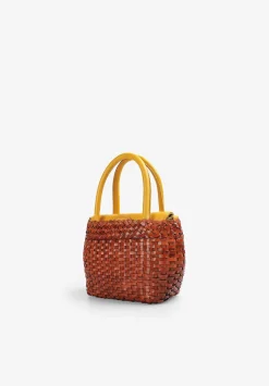 Scalpers Fur<Mini Braided Leather Bag