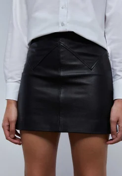 Scalpers Skirts<Mini Leather Skirt With Belt