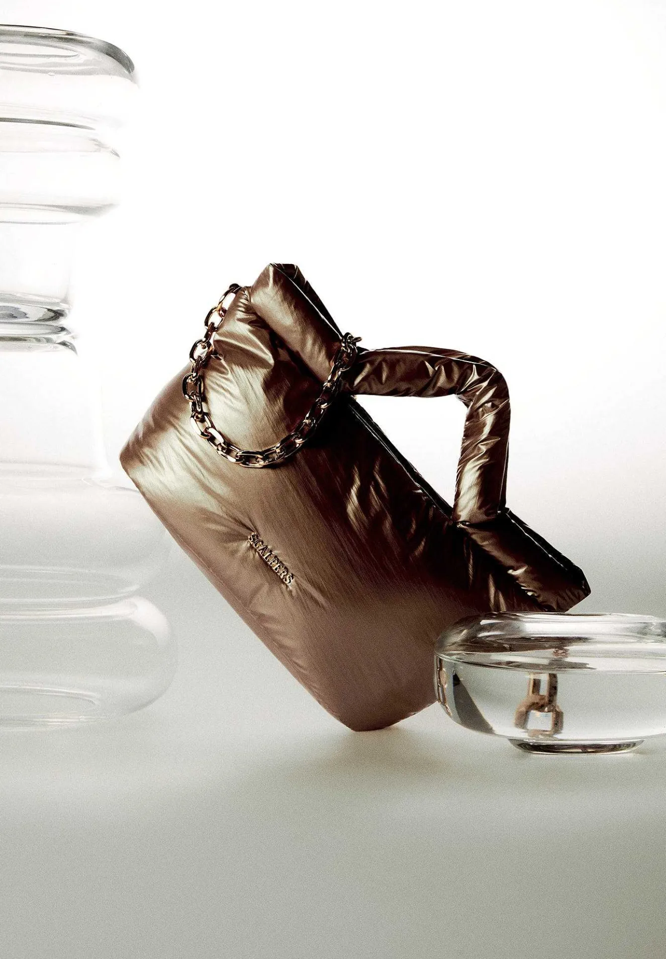 Scalpers Nylon Bags<Mini Metallic Chain Bag