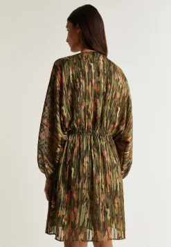Scalpers Dresses<Mini Print Dress With Metallic Detail