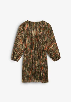 Scalpers Dresses<Mini Print Dress With Metallic Detail