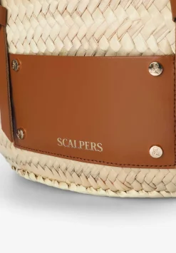Scalpers Fur<Mini Raffia Carrycot Bag
