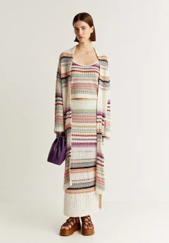 Scalpers Sweaters And Cardigans<Multicolor Crochet Cardigan