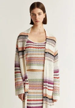 Scalpers Sweaters And Cardigans<Multicolor Crochet Cardigan