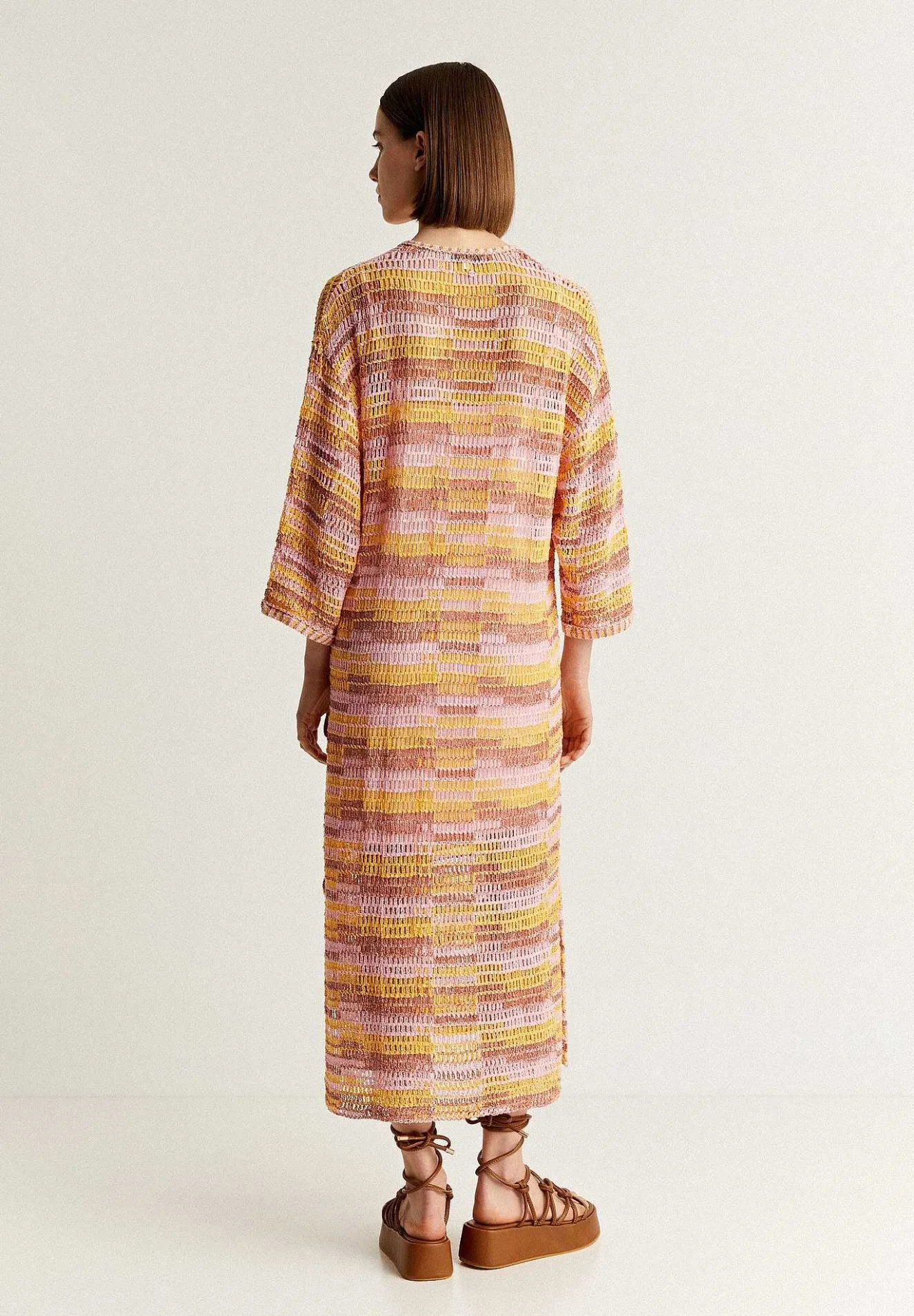 Scalpers Dresses<Multicolor Crochet Midi Dress