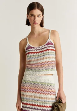 Scalpers T-Shirts And Tops<Multicolor Crochet Top