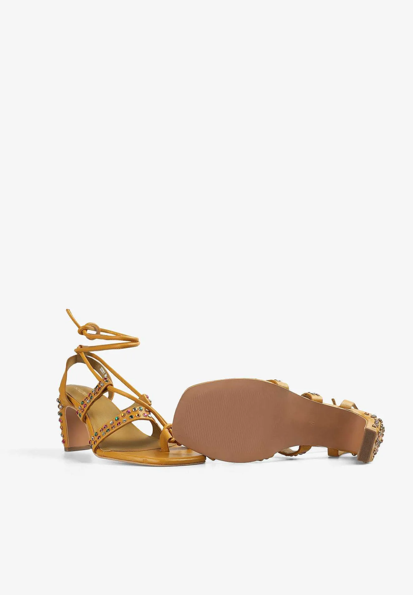 Scalpers Sandals<Multicolor Leather Sandals With Studded Detail