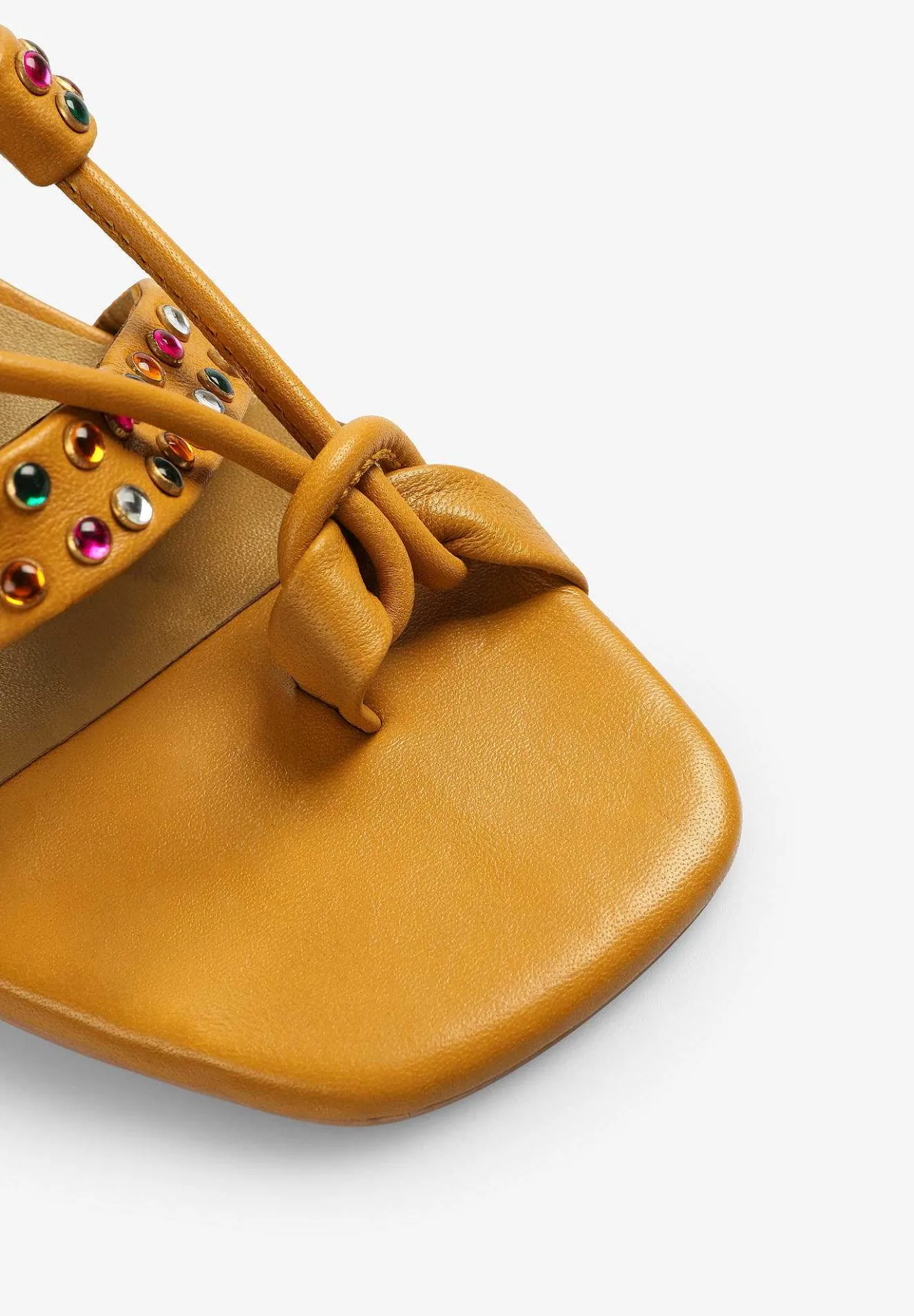 Scalpers Sandals<Multicolor Leather Sandals With Studded Detail