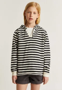 Scalpers Sweatshirts<Multi-Striped Hooded Sweatshirt