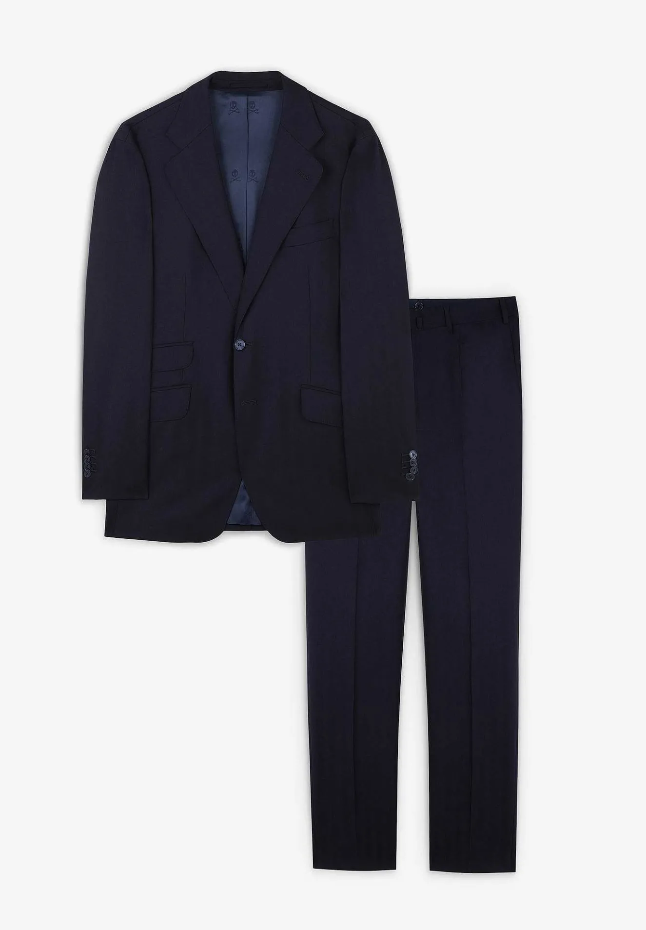 Scalpers Suits<Navy Blue Herringbone Suit