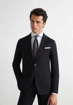 Scalpers Suits<Navy Blue Herringbone Suit
