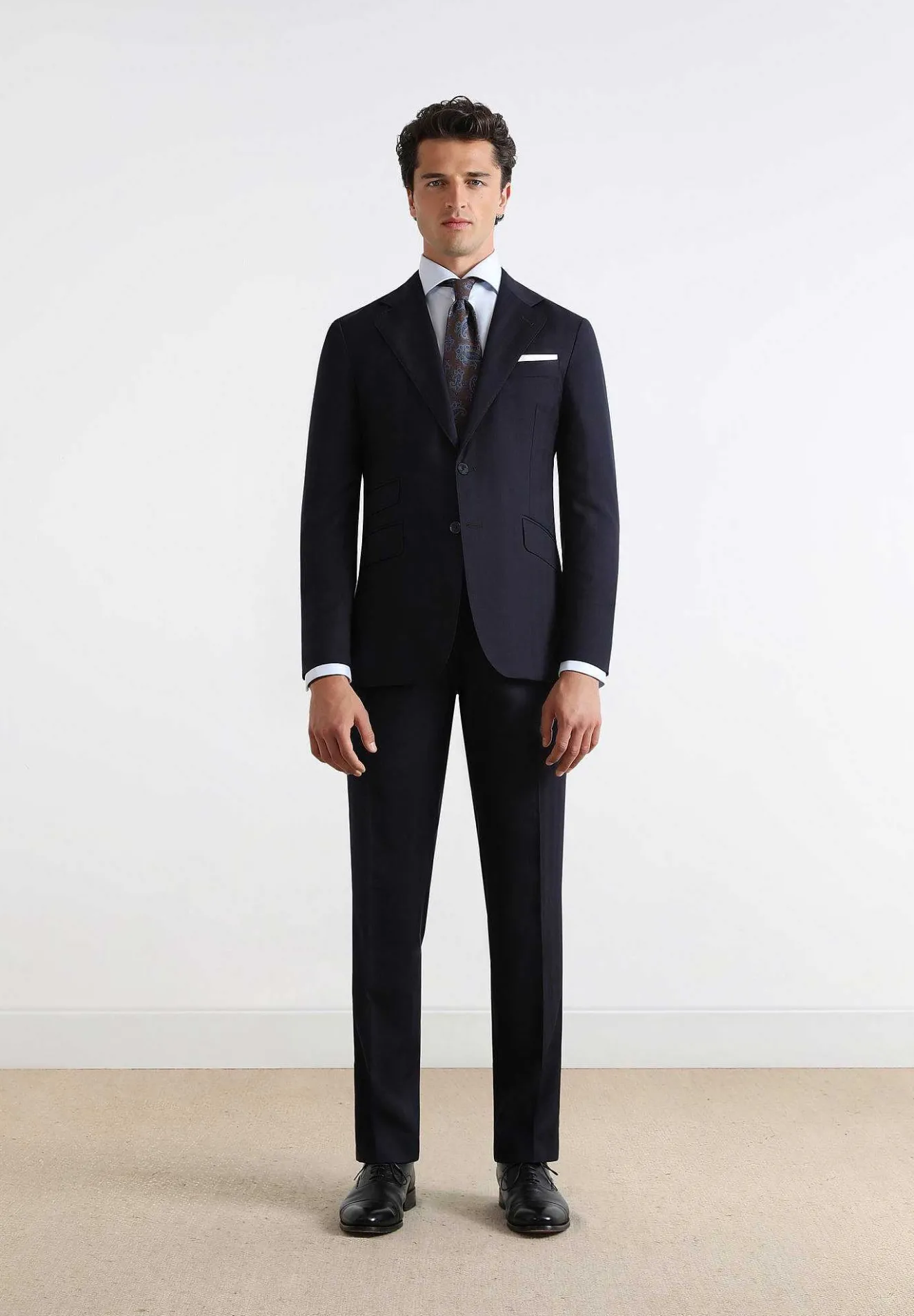 Scalpers Suits<Navy Blue Herringbone Suit