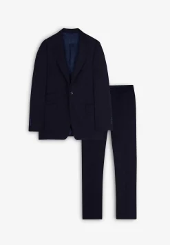 Scalpers Suits<Navy Blue Striped Wool Suit